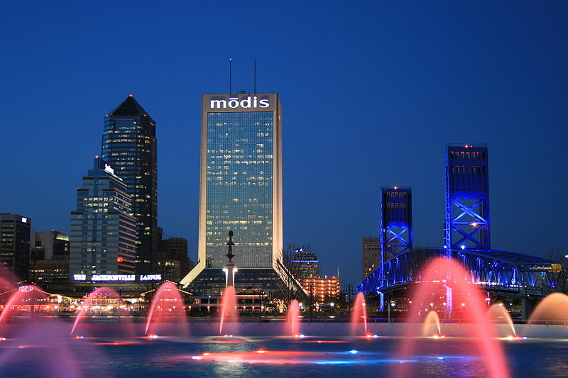 Friendship fountain in Jacksonville.