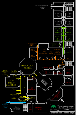 Plano de emergencia de un IES