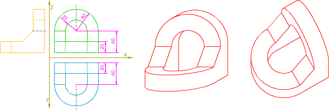 Axonometría oblicua. Tipos