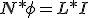  N* \phi=L*I 