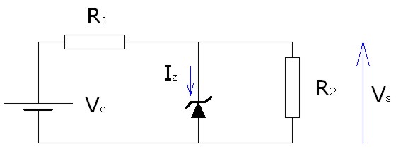 Regulación de tensión con diodo Zener