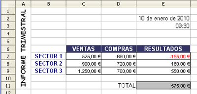 ejercicio formatos