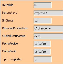 consulta en formulario